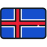 Island vlajka, Iceland flag
