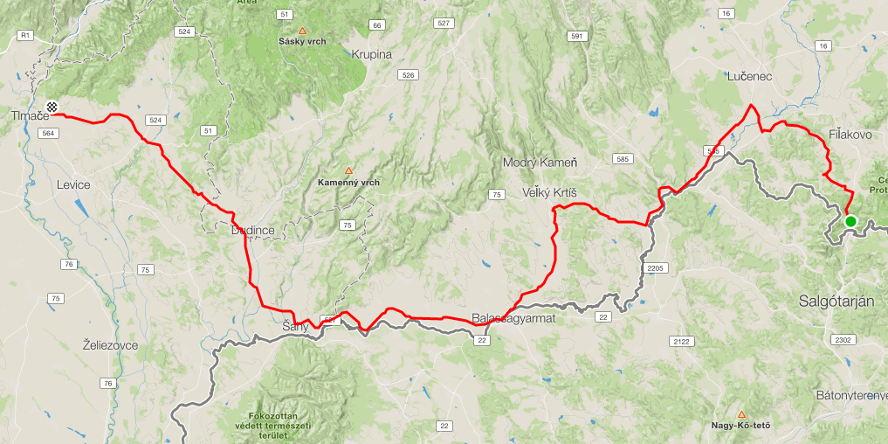 SK TOUR - na bicykloch cez Slovensko, 3. etapa: Šiatorská Bukovinka - Levice