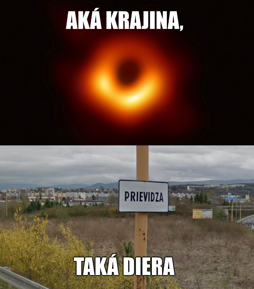 Najväčšia diera je Prievidza - Karpina, ZOMRI meme