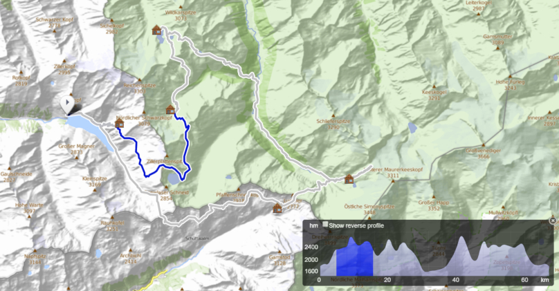 Dreiländer Tour - deň 2, Richter Hütte