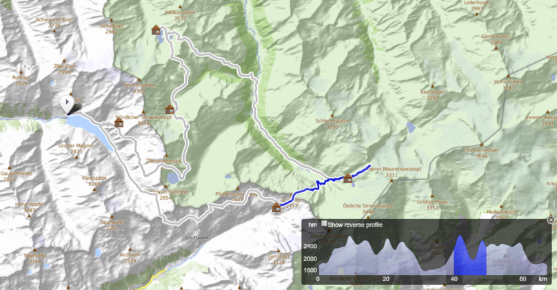 Dreiländer Tour - deň 5, Rifugio Brigata Tridentina, Birnlückenhütte