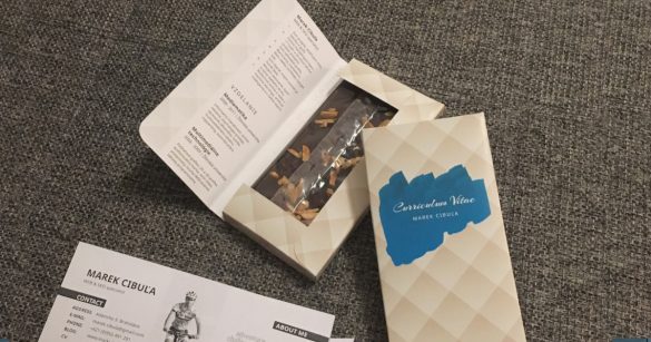 Creative CV - chocolate CV