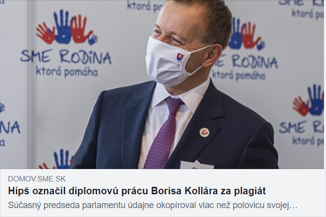 Boris Kollár plagiátor - kauzy vlády I. Matoviča