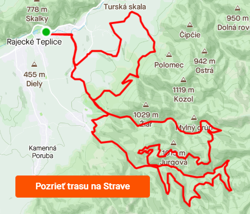 MTB krásy Rajeckej doliny za 4 dni 1