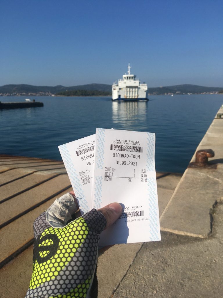 Biograd Tkon ferry trajekt